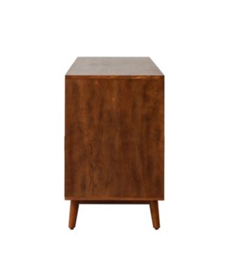 Crrillus Mid-century 58'' Wide 3 Drawer Sideboard with Slatted Doors