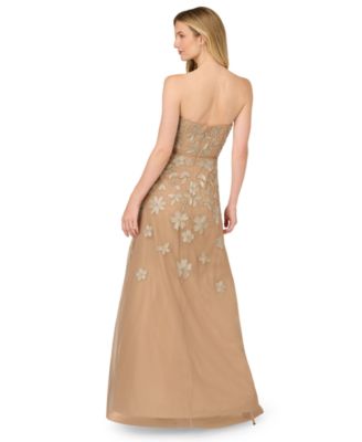 Women's Beaded Strapless Dress