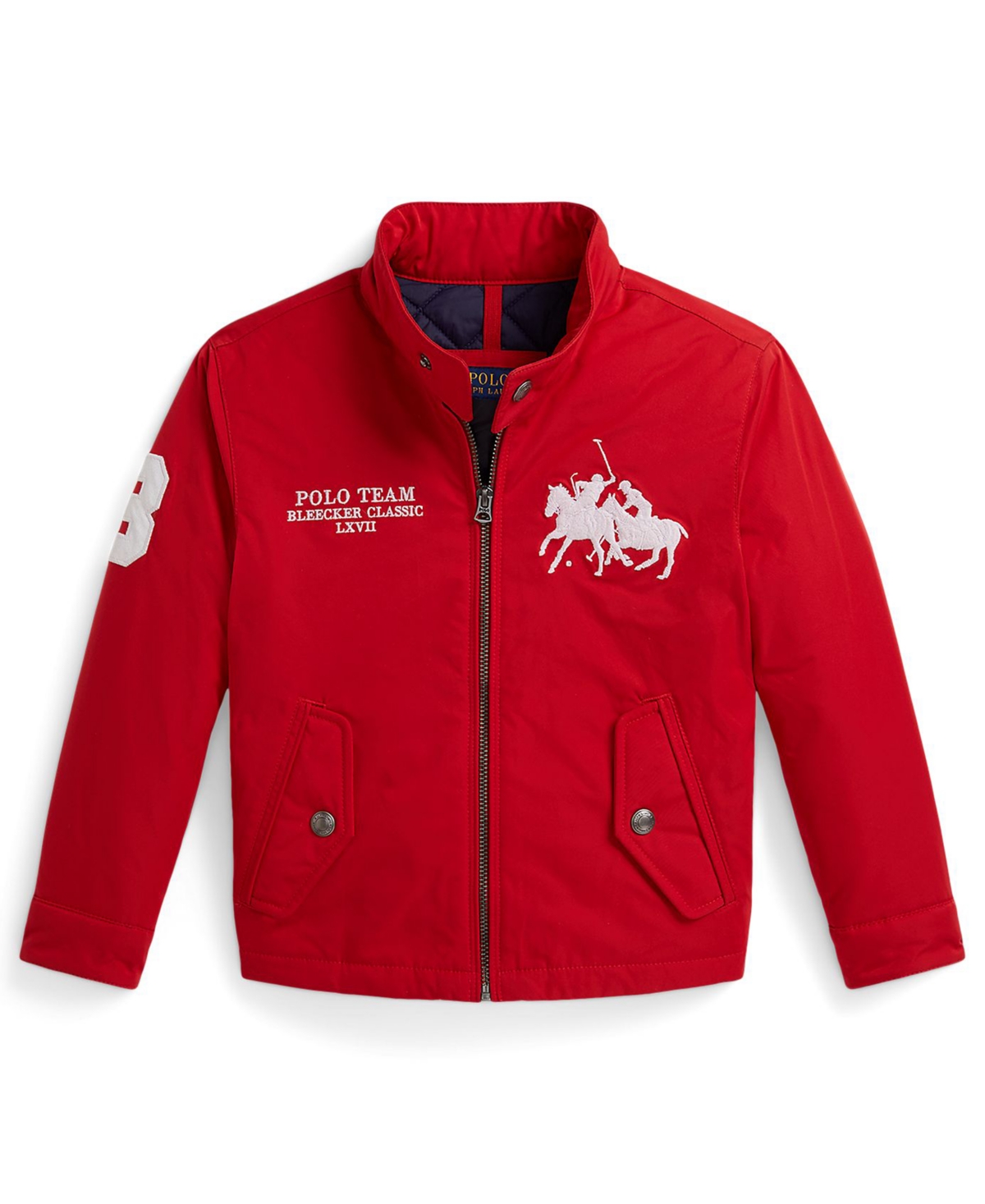 Polo Ralph Lauren Boys 2T-7 Double-Pony Stand Collar Jacket