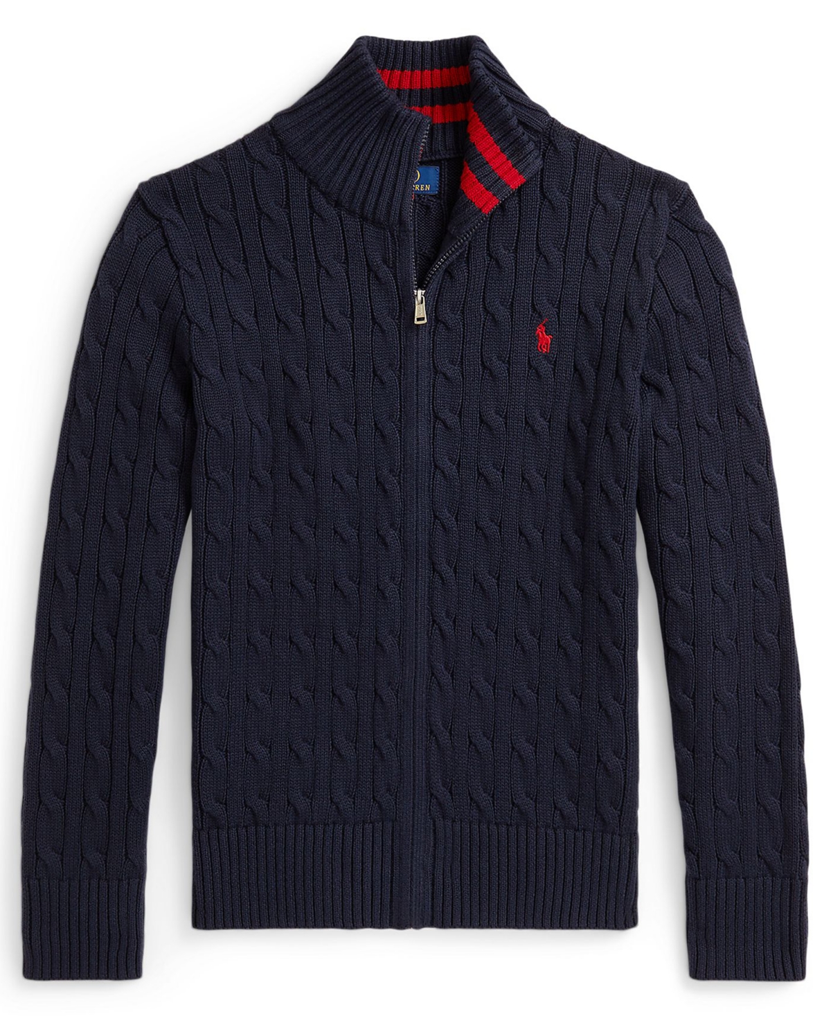 Polo Ralph Lauren Boys 8-20 Cable-Knit Full-Zip Sweater