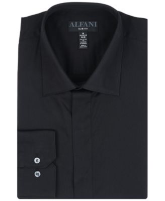Men's Slim-Fit Formal Solid Dress Shirt