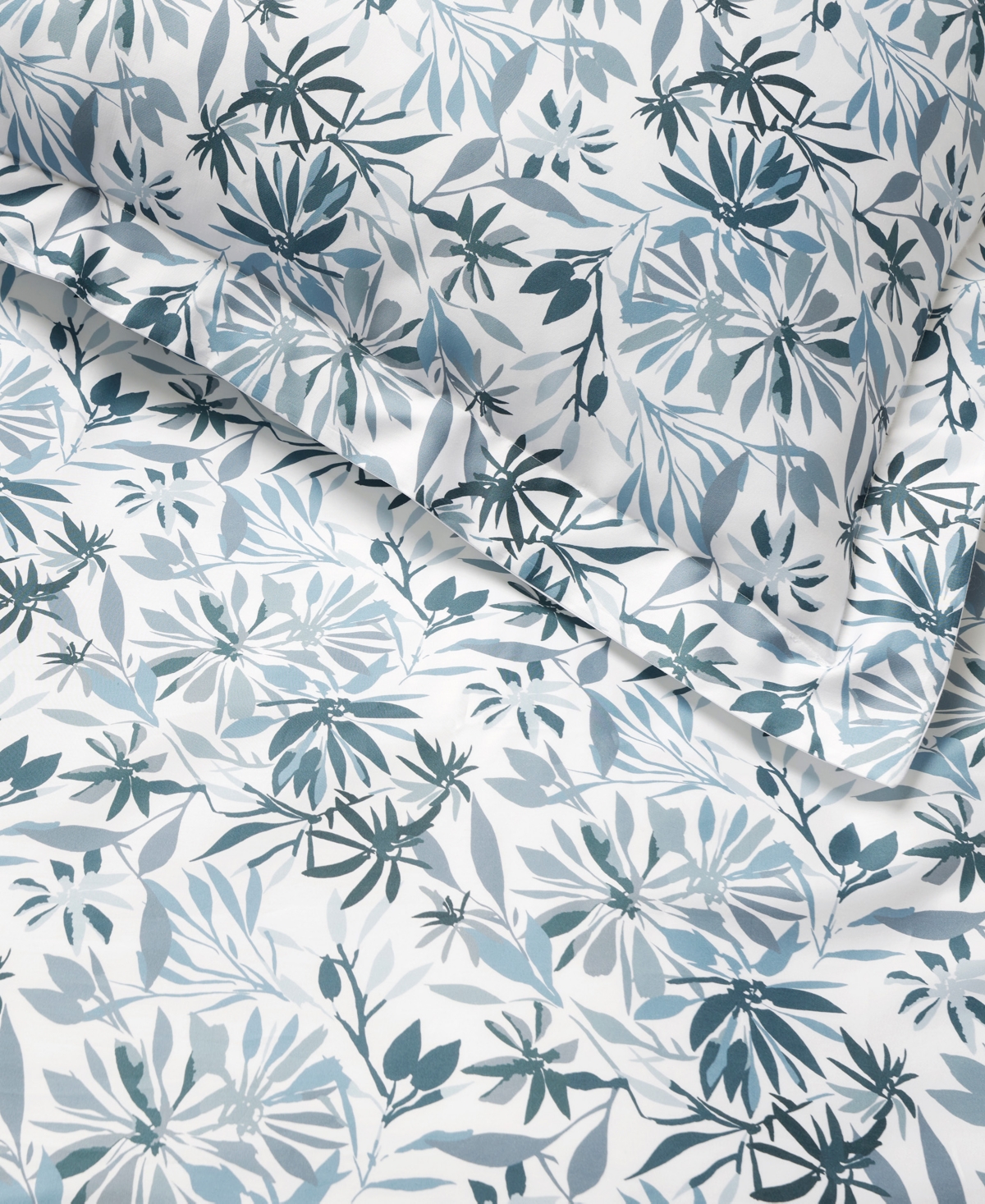 Sferra Olivia Floral Duvet Cover, King In Blue