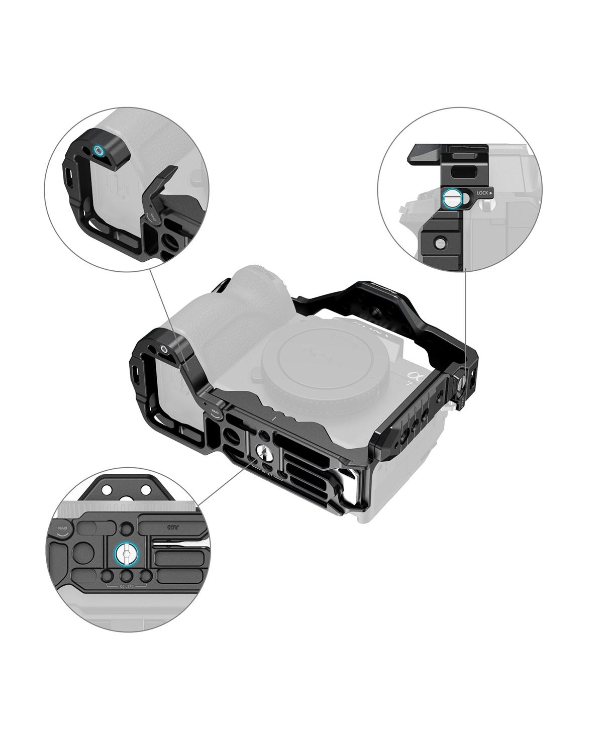 SmallRig HawkLock Advanced Edition Cage Kit for Sony Alpha 7R V, 7 Iv, 7S Iii Cameras