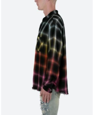 Mens Ombre Flannel Shirt