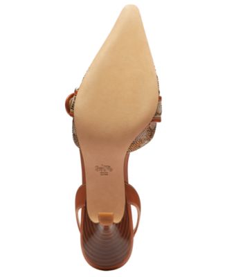 Women's Margot Crystal Signature Jacquard Slingback Pumps