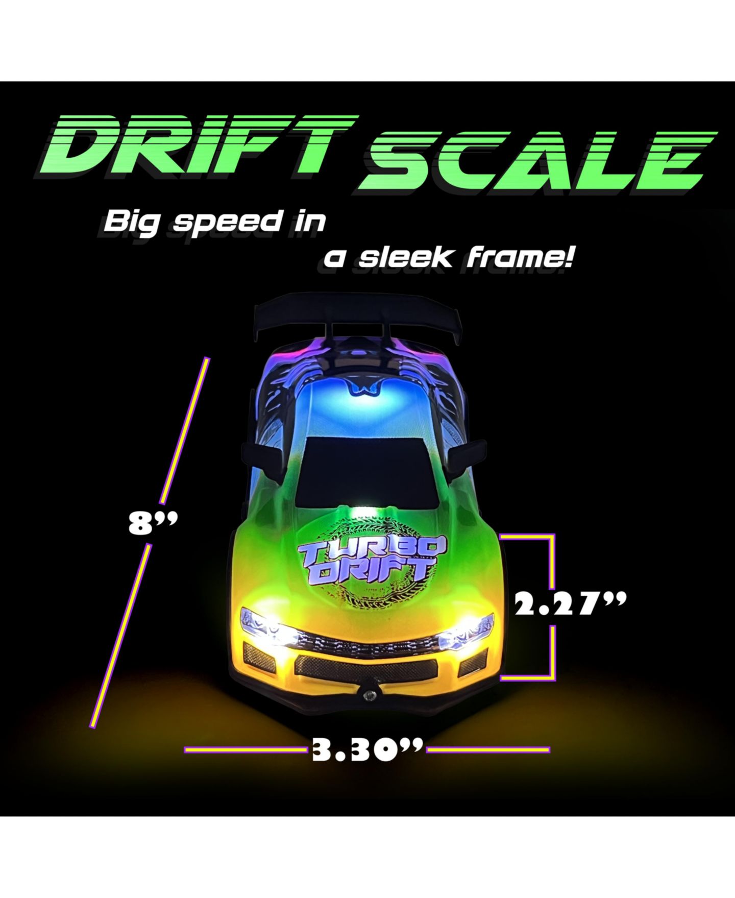 Детская игрушка Force1 1/16 Scale Quick Drive High-Speed Drift Racing RC Car — фото 3