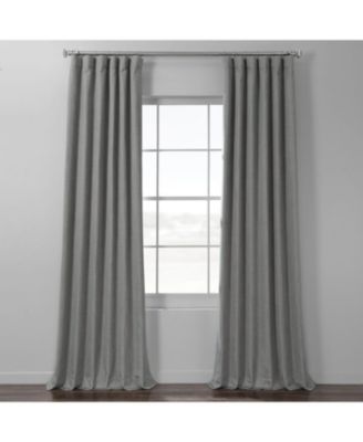 Textured Italian Faux Linen Hotel Blackout Curtain