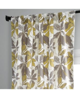Sunny Day Floral Printed Cotton Room Darkening Curtain