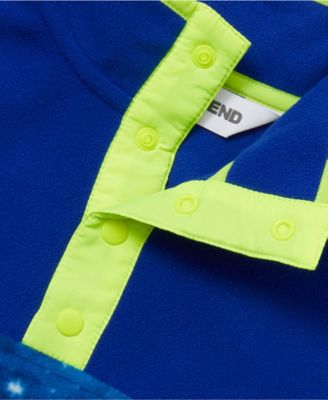 Girls Anyweather Fleece Snap Neck Pullover