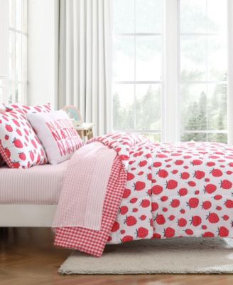 Strawberry Field Microfiber 3-Pc. Comforter Set, Twin
