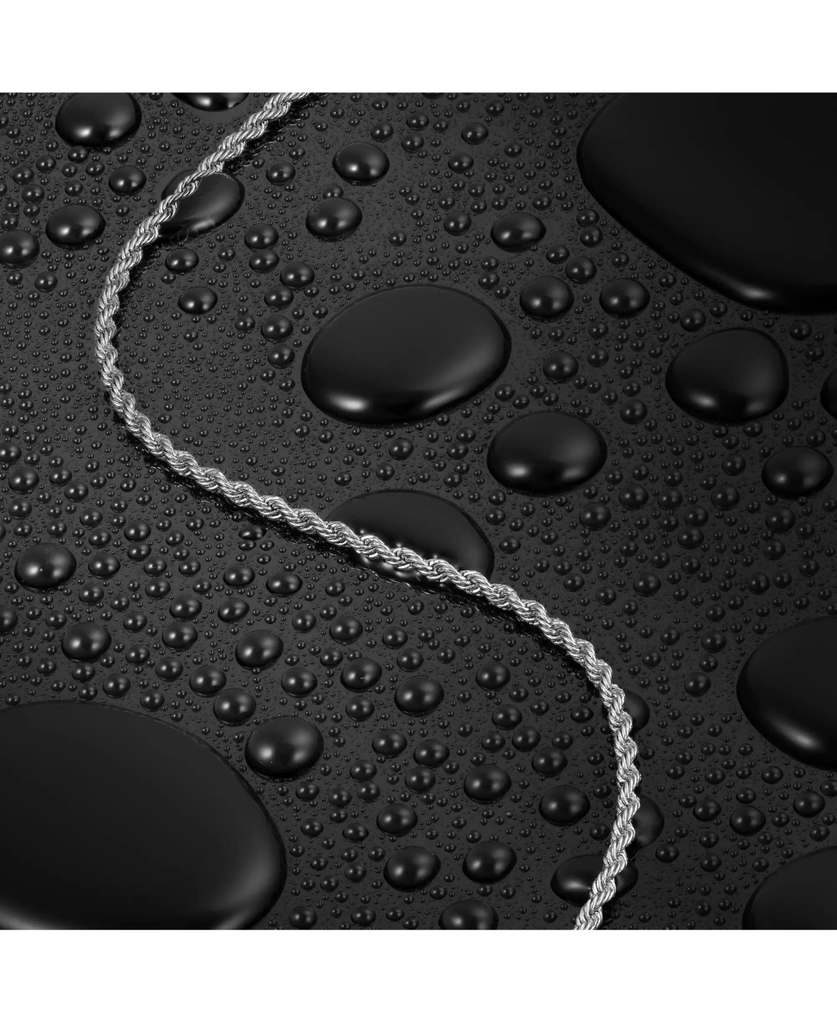 Vincero Rope Necklace - 3mm - Silver 21