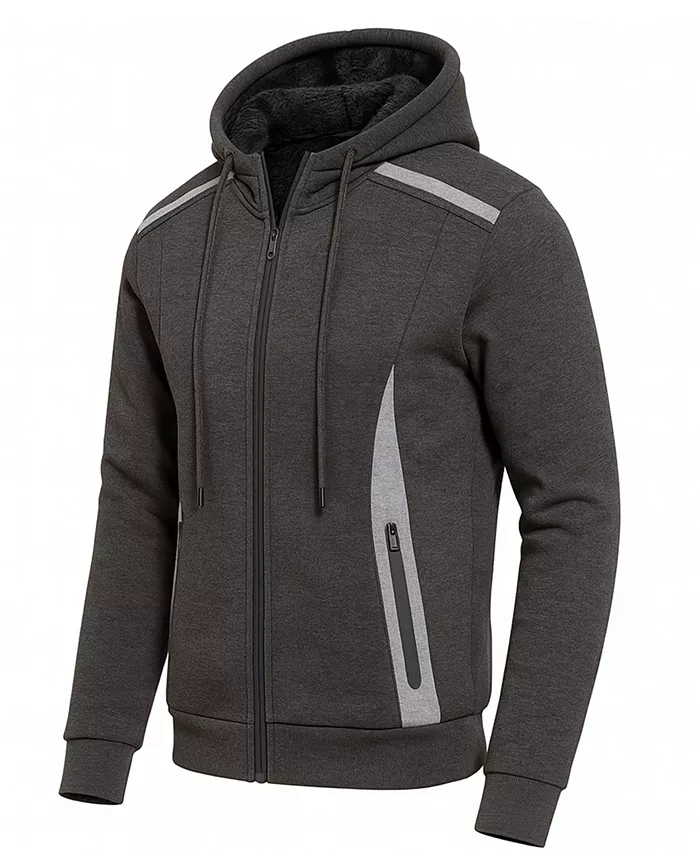 Men's Slim-Fit Reflective Tech Full-Zip Hoodie - thumbnail 8
