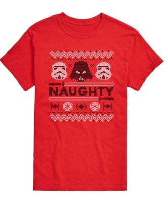 AIRWAVES - Men's Star Wars Christmas Naughty Darth Vader Short-Sleeve Graphic T-Shirt