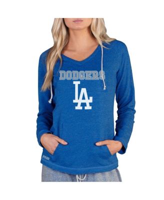 Concepts Sport - Women's Royal Los Angeles Dodgers Mainstream Terry Long Sleeve Hoodie Top