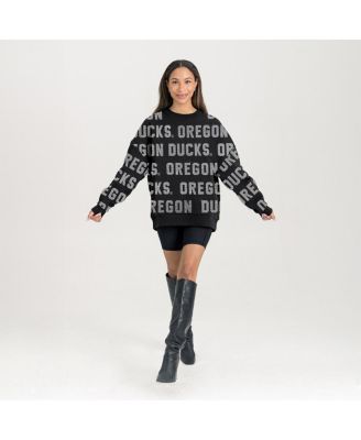 Women's Black Oregon Ducks Hype Era Sweatshirt