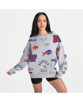 Gameday Couture - Women's Heather Gray Buffalo Bills Always On Repeat Fleece Sweatshirt