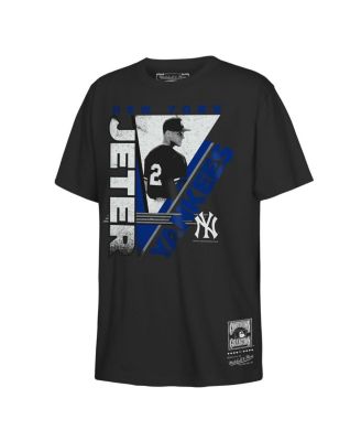 Mitchell & Ness - Big Boys and Girls Derek Jeter Black New York Yankees In the Zone Player Graphic T-Shirt