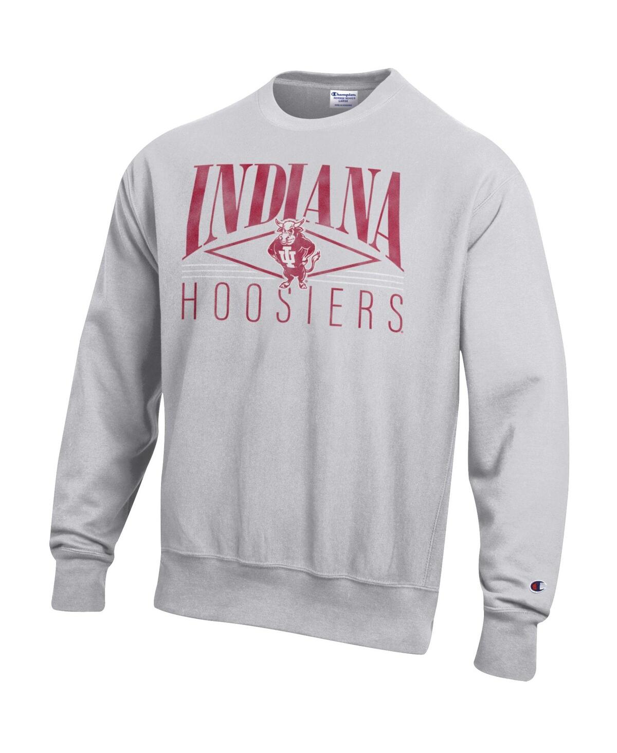 Champion Men's Gray Indiana Hoosiers Reverse Weave Fleece Sweatshirt