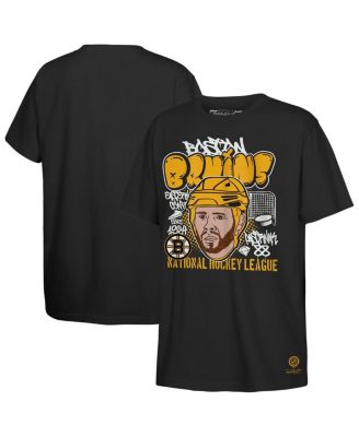 Mitchell & Ness - Big Boys and Girls David Pasternak Black Boston Bruins Caricature T-Shirt