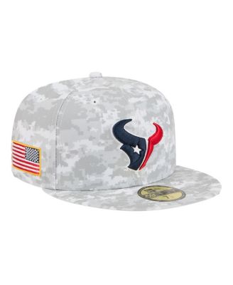 New Era - Men's Gray Houston Texans 2025 Salute to Service Fan Pack 59FIFTY Fitted Hat