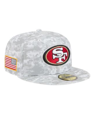 New Era - Men's Gray San Francisco 49ers 2025 Salute to Service Fan Pack 59FIFTY Fitted Hat