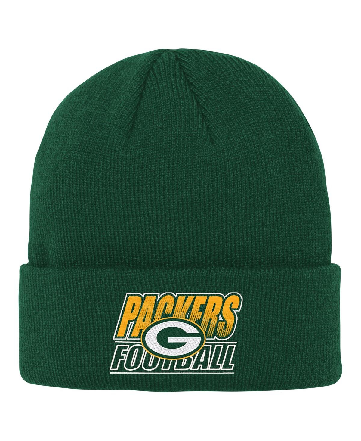 Outerstuff Big Boys and Girls Green Bay Packers Team Gradient Cuffed Knit Hat