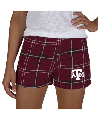Concepts Sport - Women's Maroon/Black Texas A M Aggies Ultimate Flannel Shorts