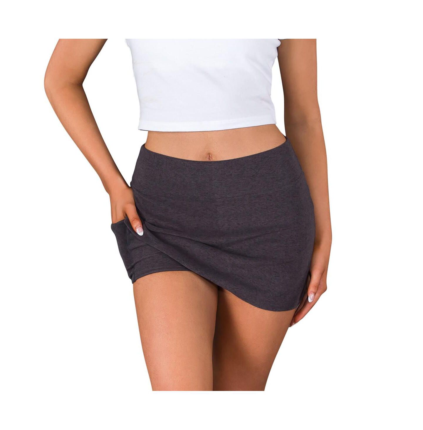 Женская юбка-шорты Concepts Sport Charcoal Arizona Cardinals Centerline Knit Skort — фото 2