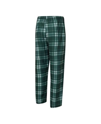 Men's 2-Piece Green/Gray New York Jets Regulate Long Sleeve T-Shirt and Plaid Pants Set