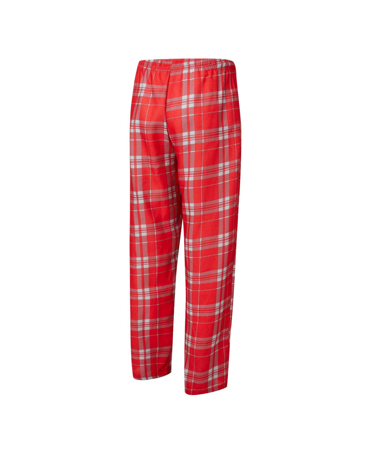Мужской комплект Concepts Sport Men's 2-Piece Red/Gray Kansas City Chiefs Regulate Long Sleeve T-Shirt and Plaid Pants Set — фото 2