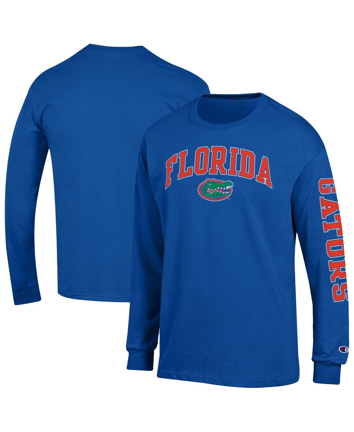 Champion Men's Royal Florida Gators Arch Over Logo 2-Hit Long Sleeve T-Shirt - Royal