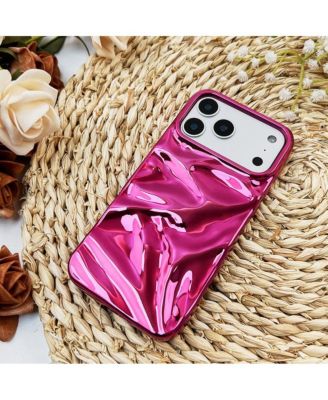 Fuchsia Crinkles iPhone17 Pro Case