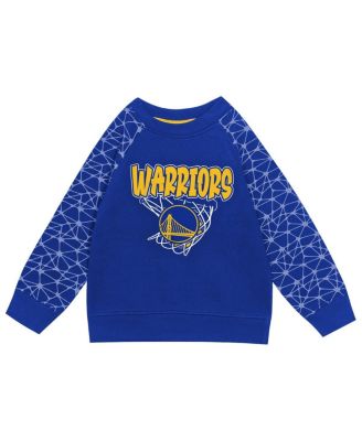 Toddler 2-Piece Royal Golden State Warriors Nothing But Net Fleece Sweatshirt and Pants Set
