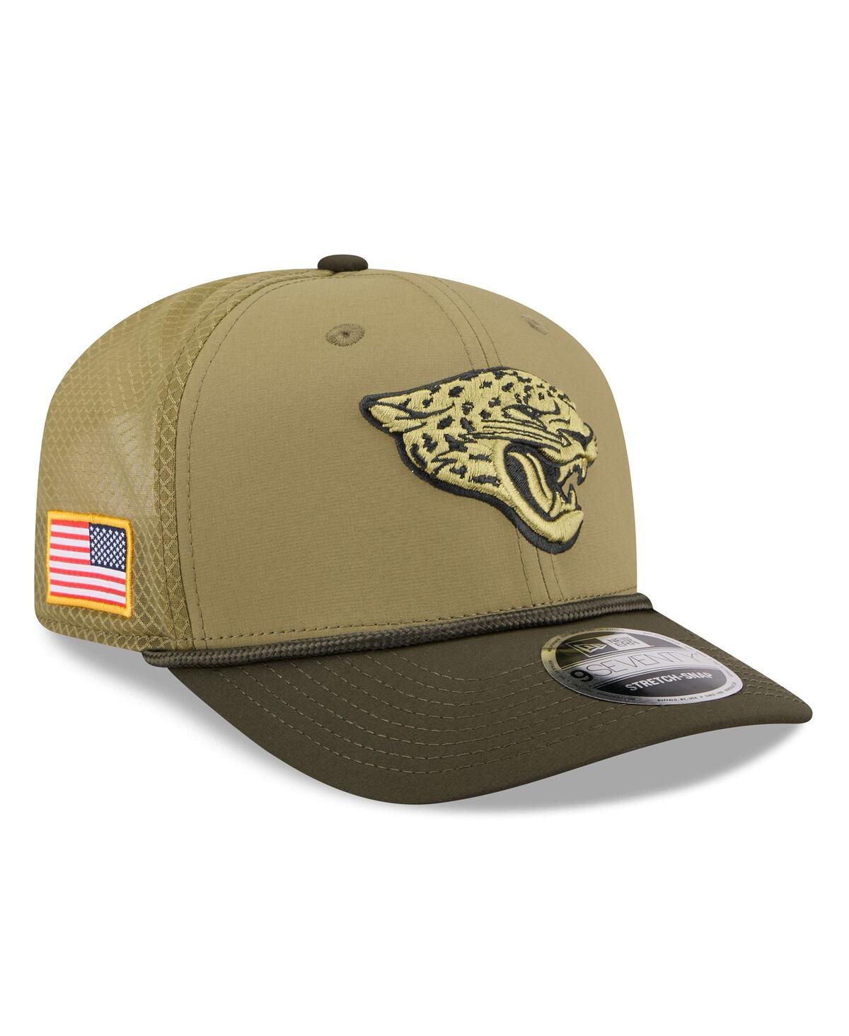 New Era Men's Green Jacksonville Jaguars 2025 Salute to Service 9SEVENTY Adjustable Hat