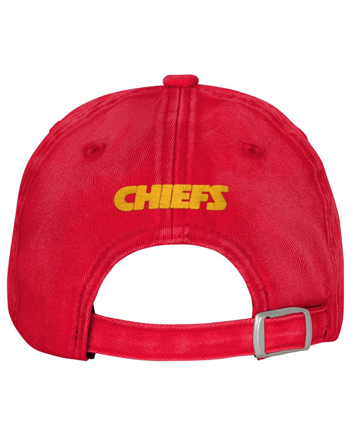 Outerstuff Big Girls Red Kansas City Chiefs Gridiron Adjustable Hat
