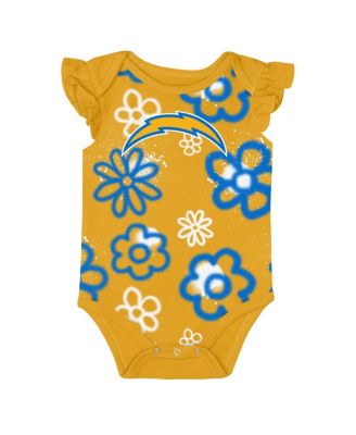 Girls Baby Boys and Girls 2-Piece Powder Blue Los Angeles Chargers The Sunshine Bodysuit Set