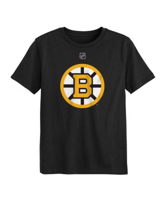 Big Boys Juvenile Black Boston Bruins Primary Logo T-Shirt