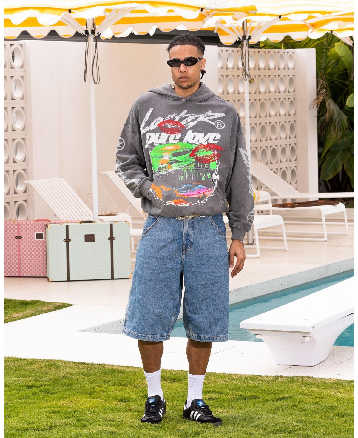 Loiter Men's Pure Love Vintage Hoodie