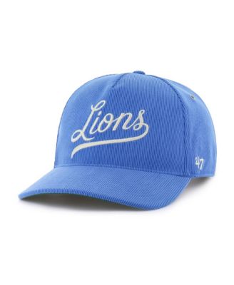 Men's Blue Detroit Lions Golden Age Corduroy Hitch Adjustable Hat