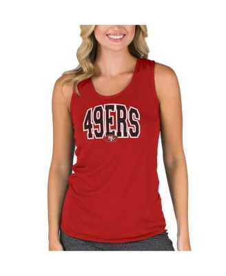 Concepts Sport - Women's Scarlet San Francisco 49ers Marathon Racer Back Tank Top