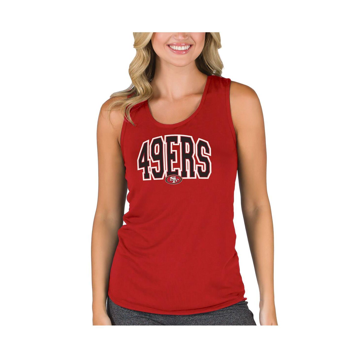 Женский топ Concepts Sport Scarlet San Francisco 49ers Marathon Racer Back — фото 1