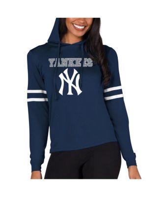 Concepts Sport - Women's Navy New York Yankees Marathon Lightweight Lounge Pullover Hoodie