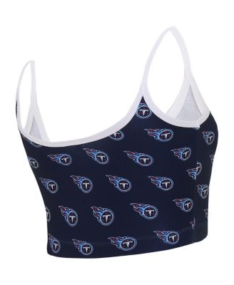 Women's Navy Tennessee Titans Gauge Lounge Bralette