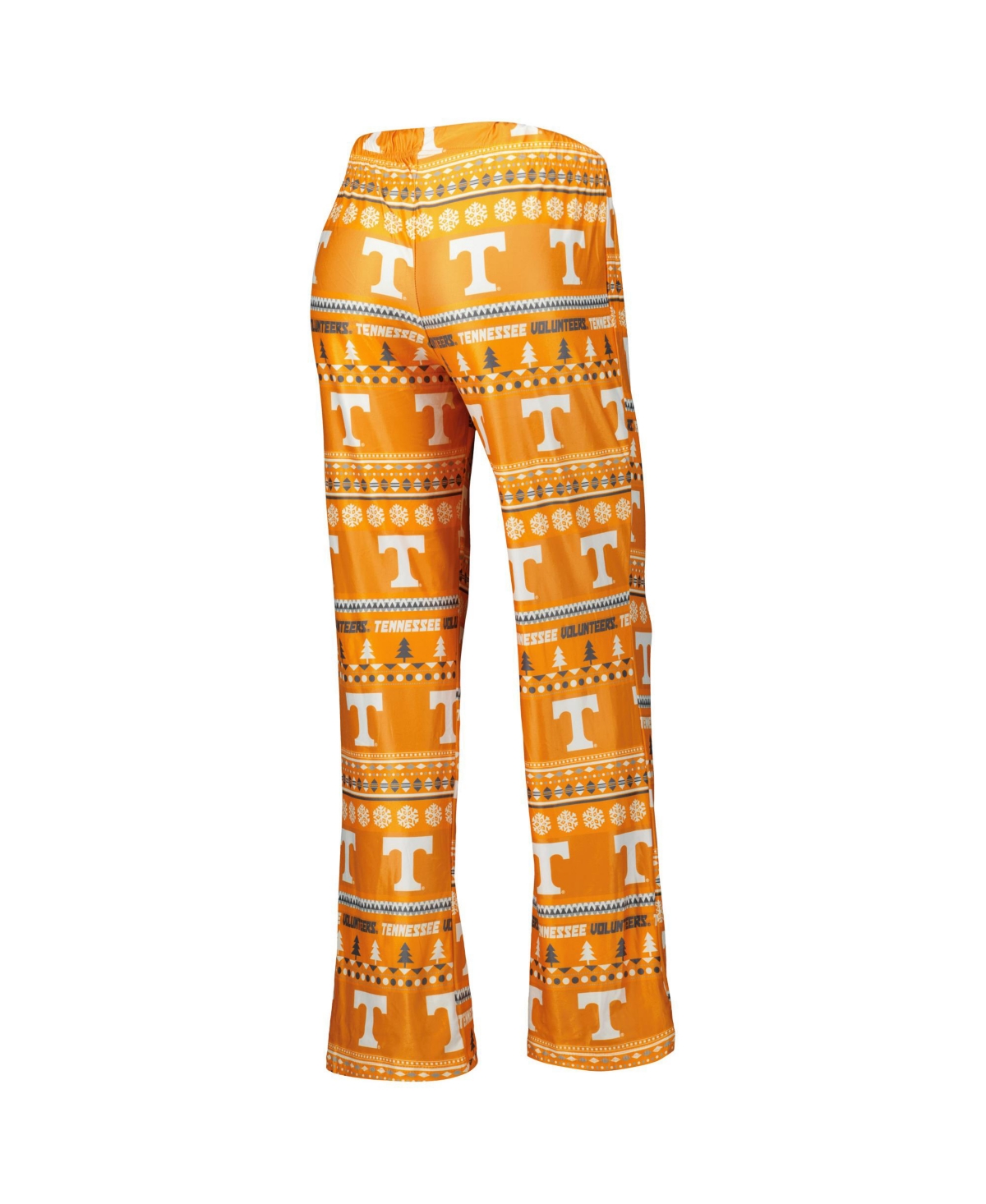 Concepts Sport Women's 2-piece Tennessee Orange Tennessee Volunteers Holiday Long Sleeve Top And Pants Sleep Set In Orange