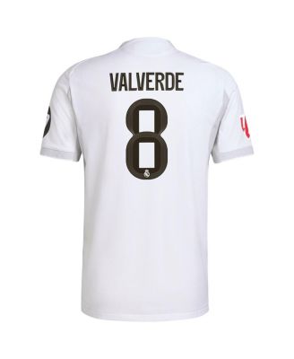 Men's Federico Valverde White Real Madrid 2025/26 Home Authentic Jersey