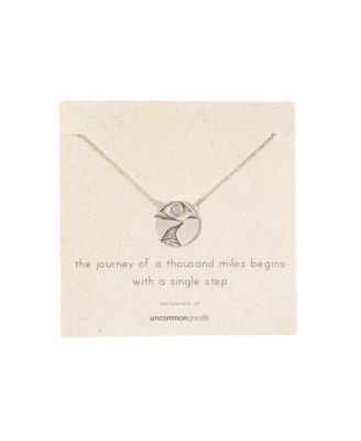 Moonstone Pendant Necklace in Sterling