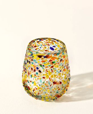 Glass ,Set of 4 Stemless Wine Glasses