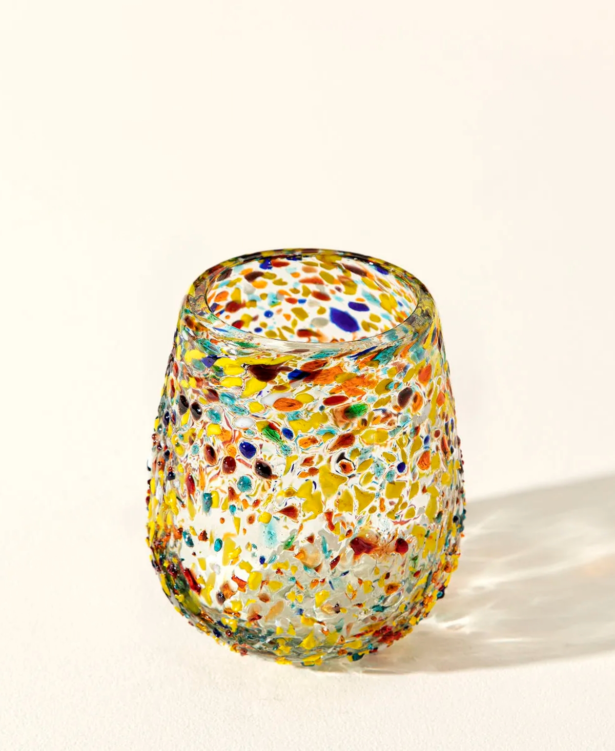 Uncommon Goods Glass ,Set of 4 Stemless Wine Glasses