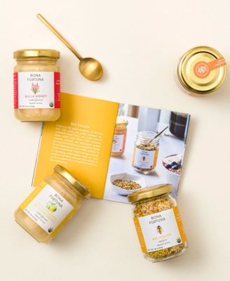 Taste of Italy Naturally Infused Raw Honey Gift Set, 4 Jars, 6.7 oz Each