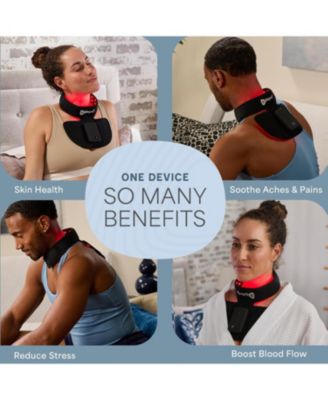 Compact Red Light Therapy Device for Neck - Rechargeable & Portable Near Infrared Therapy with Multiple Settings